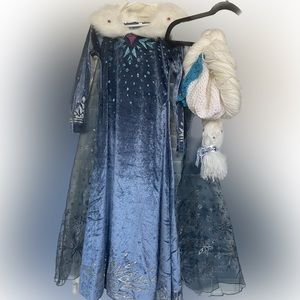 Kids Elsa Dress & Braid